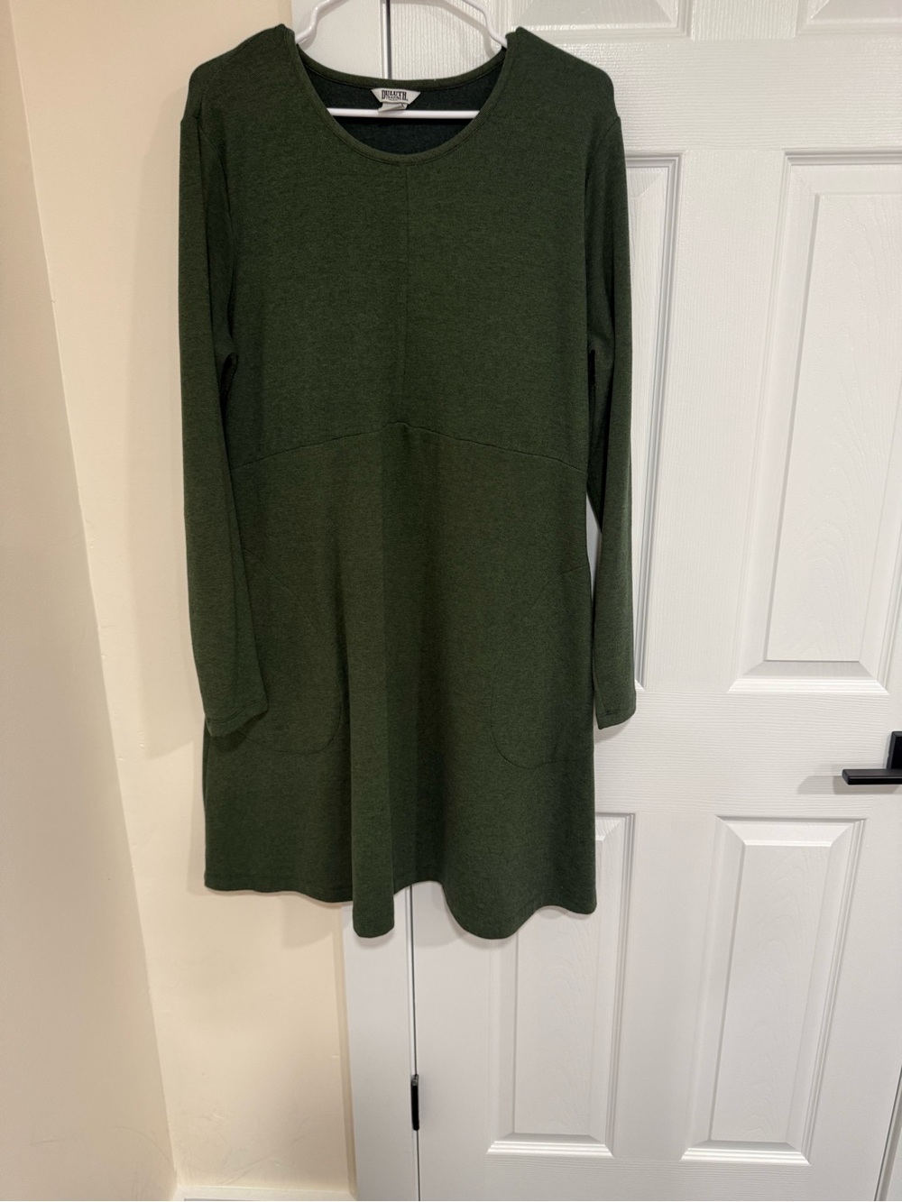 Duluth Trading Co Olive Green Crewneck Tunic